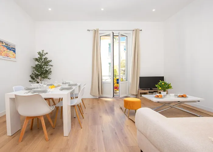 Guyau - Agreable 3 Pieces-carre D'or Menton-plage 1 Minute マントン